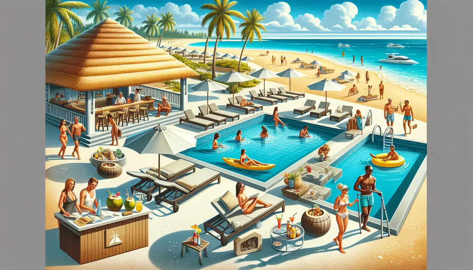 Relajación en Resort de Playa